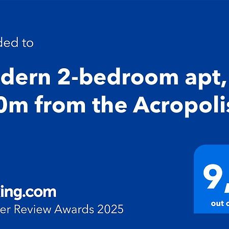 Modern 2-Bedroom Apt, 200M From The Acropolis أثينا المظهر الخارجي الصورة